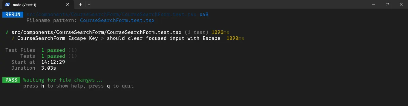 Test Escape Key Behavior