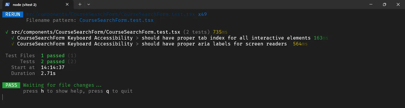 Test Accessiblity Attrirbutes
