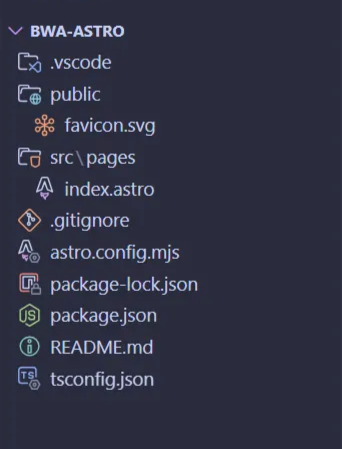 Struktur Project Astro