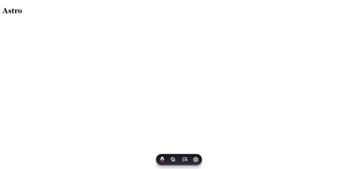 Tampilan  Astro