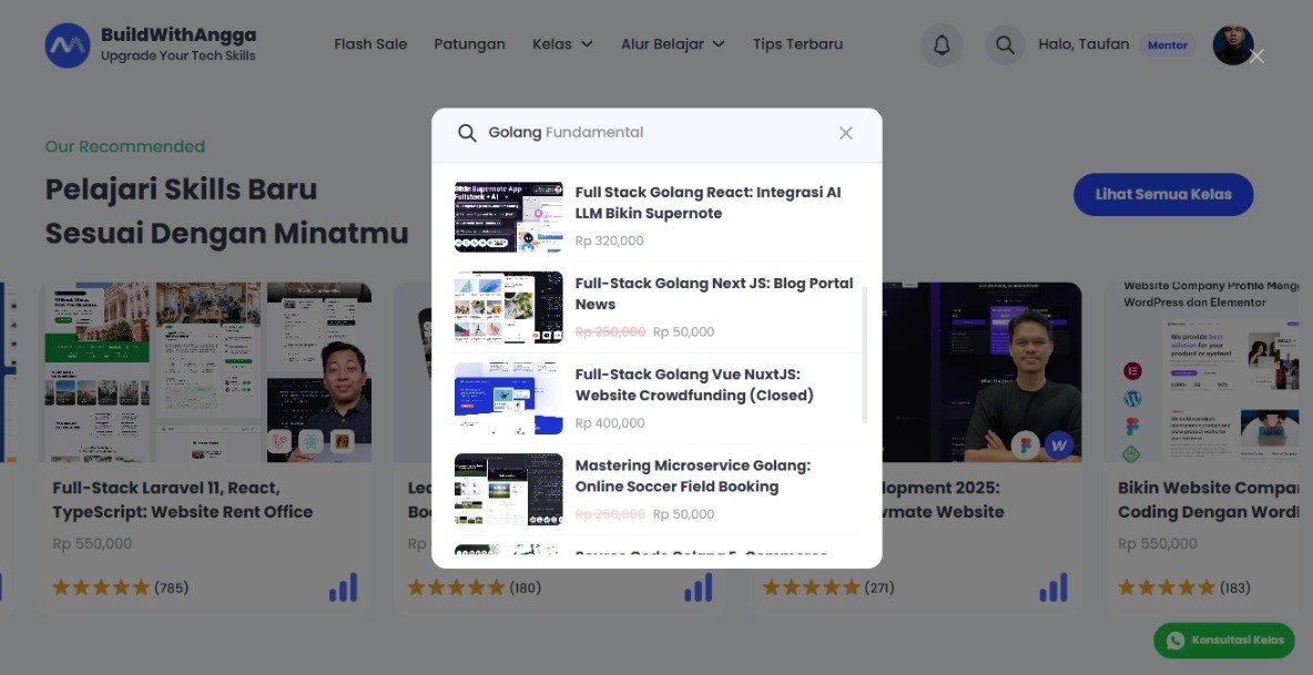 Kelas Online UI UX Design, Coding, Business | BuildWithAngga