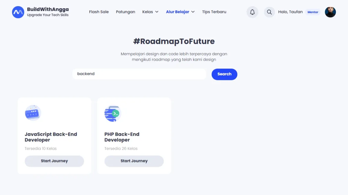 Expert Roadmaps: Launch Your Tech Career | BuildWithAngga