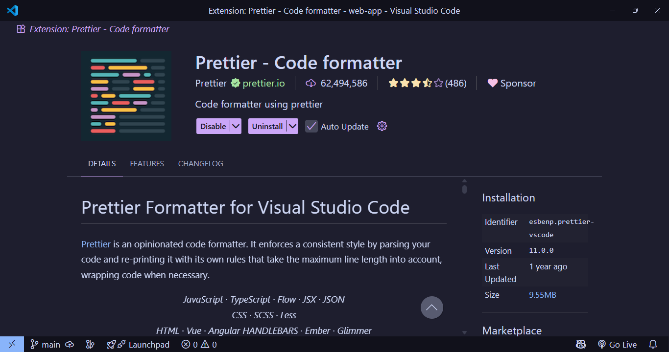 Prettier - Code Formatter