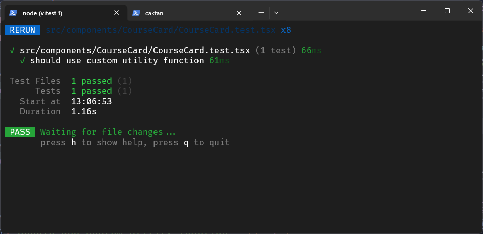 Terminal: Reuseable Test Utilities