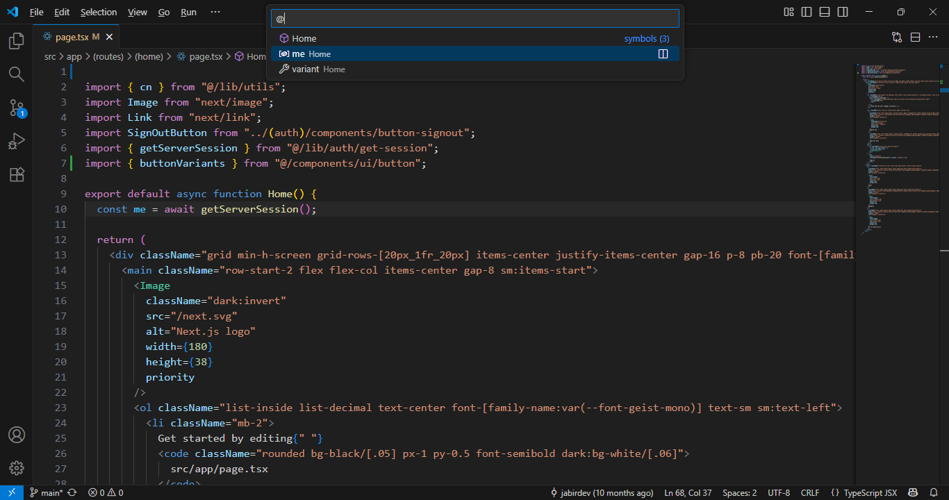 Ctrl+Shift+O / Cmd+Shift+O - Go to Symbol