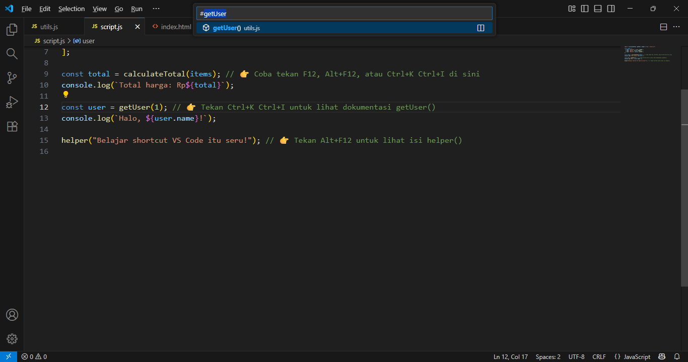 Ctrl+T / Cmd+T - Go to Symbol in Workspace