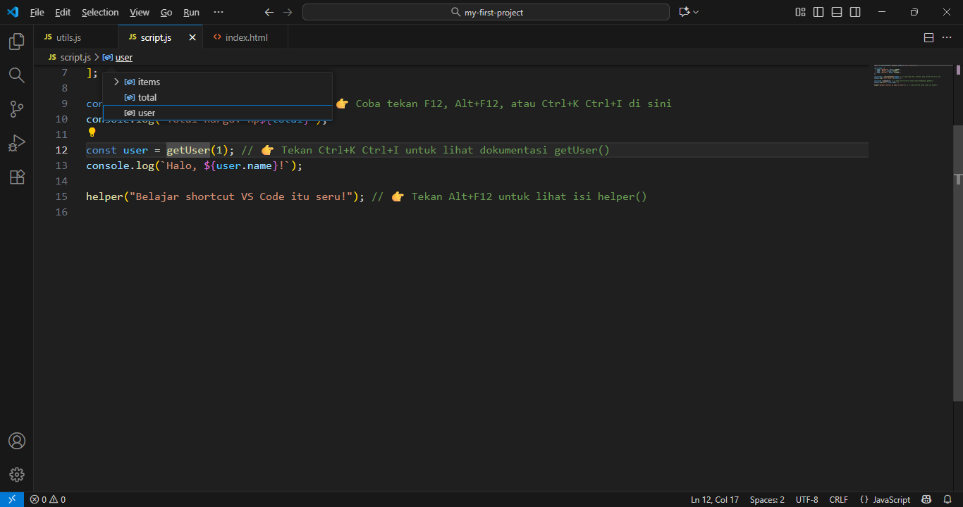 Ctrl+Shift+. / Cmd+Shift+. - Breadcrumb Navigation