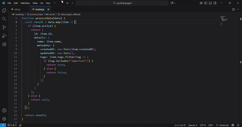 Ctrl+Shift+\ / Cmd+Shift+\ - Jump to Matching Bracket