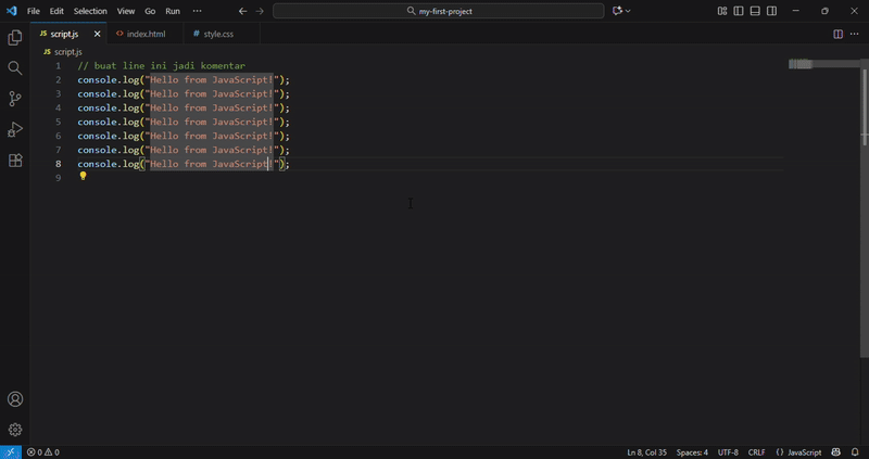 Ctrl+Shift+K / Cmd+Shift+K - Delete Line