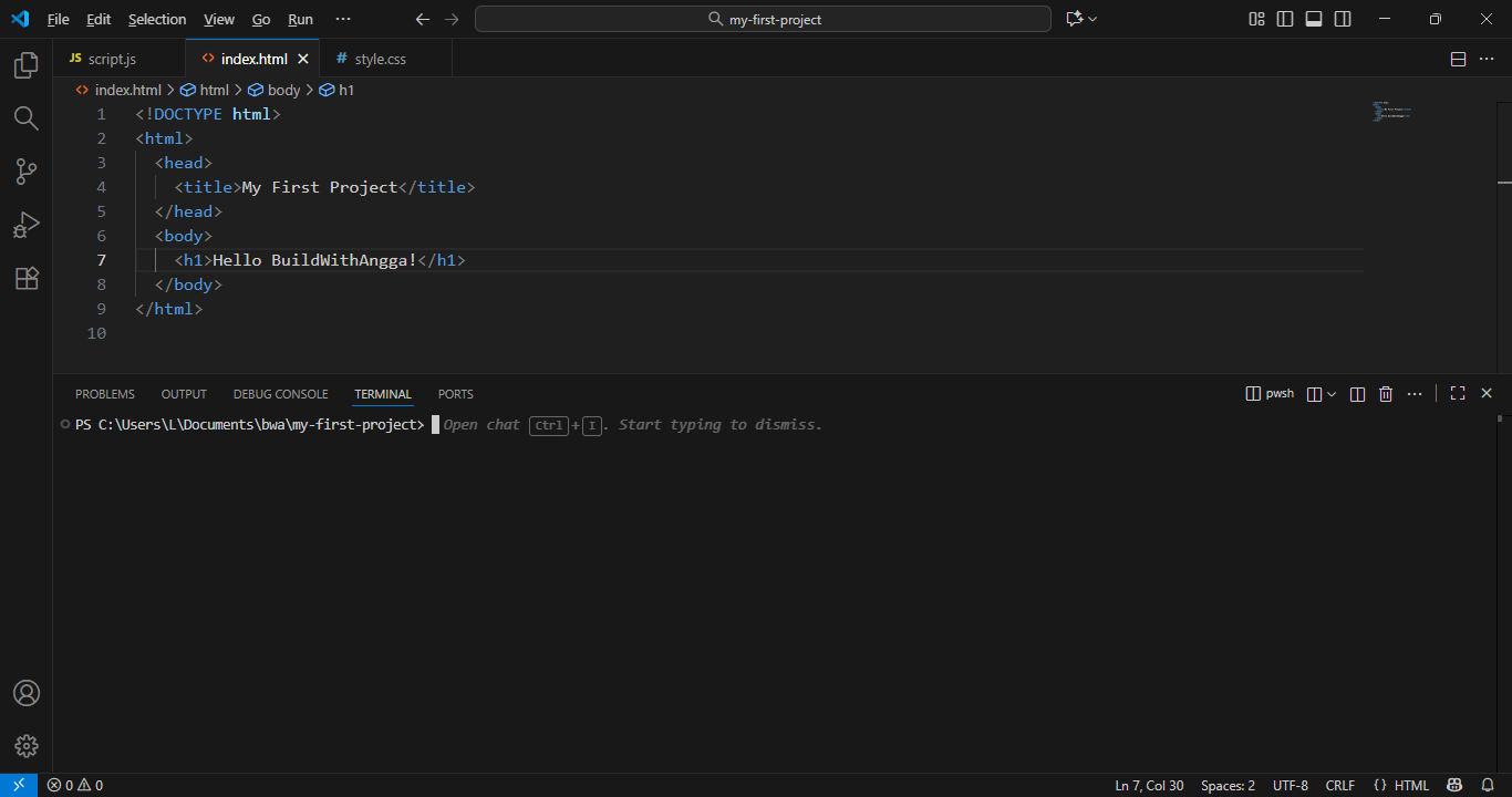 Ctrl+J / Cmd+J - Toggle Terminal