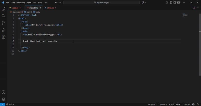 Ctrl+/ / Cmd+/ - Toggle Comment Line