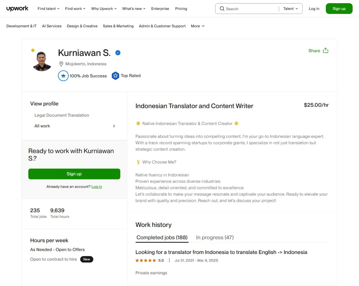 Profil Kurniawan S.