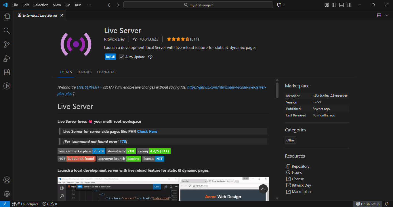 Live Server - Real-time Preview