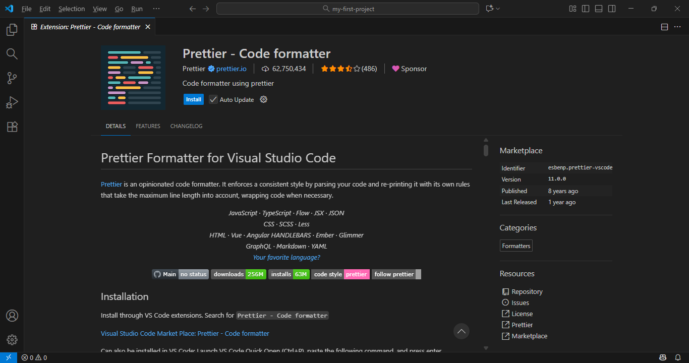 Prettier - Code Formatter