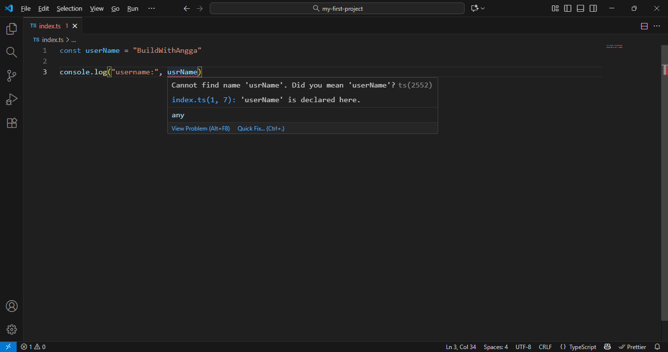 ESLint - Deteksi Error