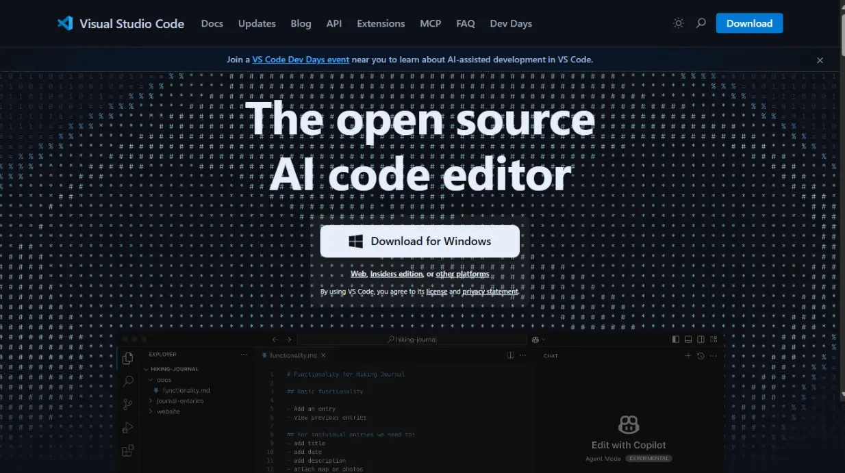 Visual Studio Code - Code Editing. Redefined
