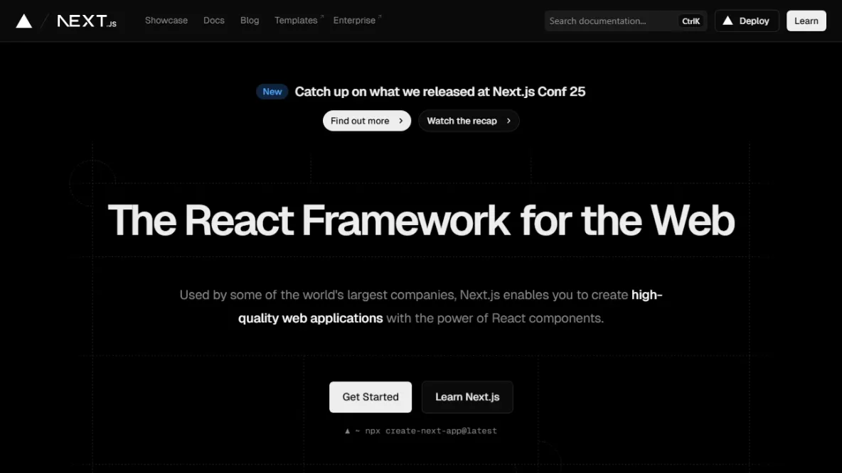 Next.js by Vercel - The React Framework