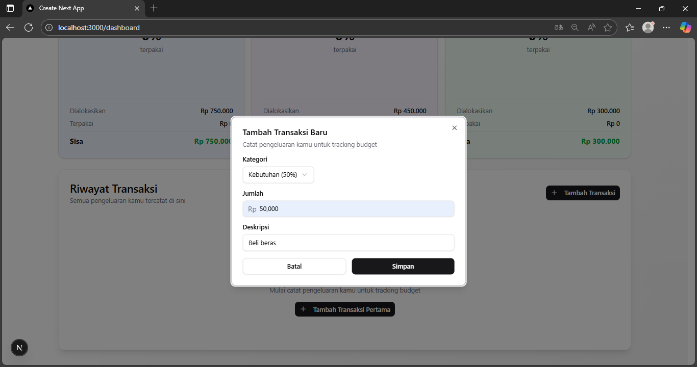 Transaction Form