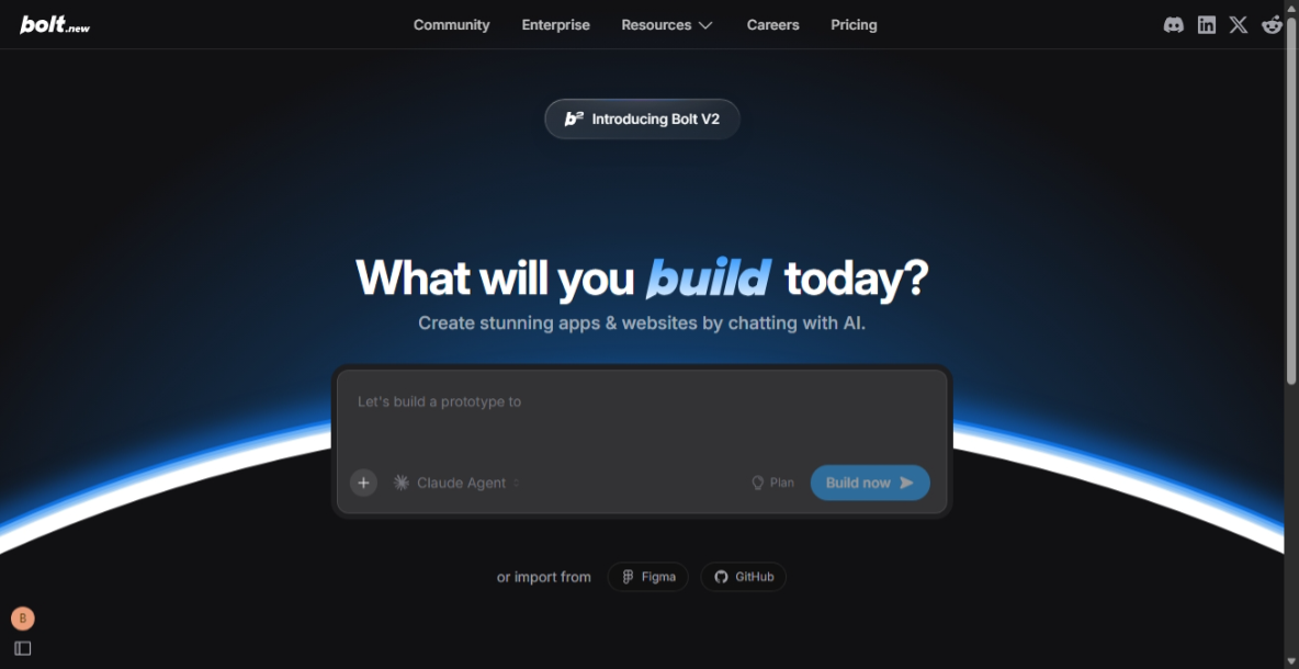 Bolt AI builder: Websites, apps & prototypes