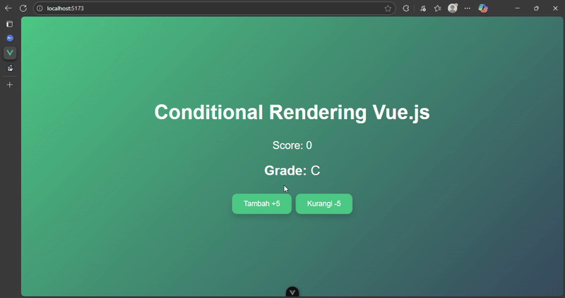 Conditional Rendering dengan V-If dan V-Else