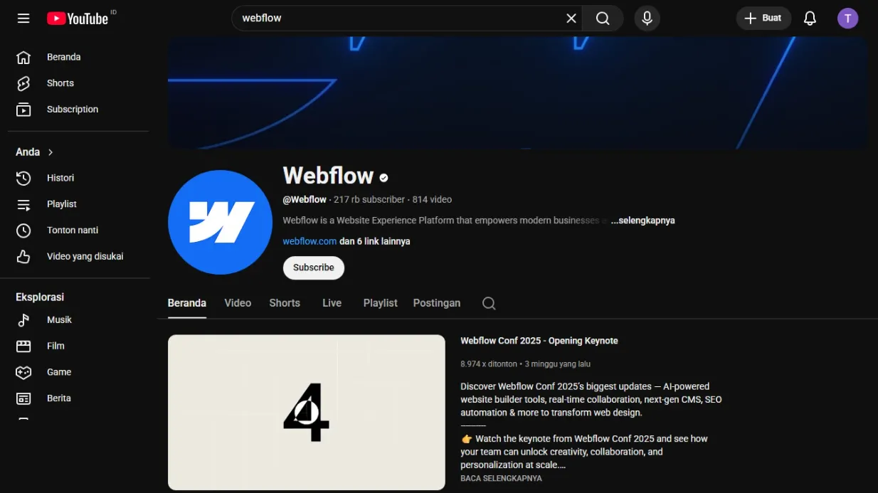 Webflow - YouTube