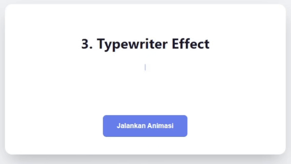 Animasi Typewriter