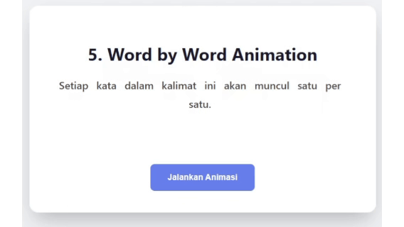 Animasi Word by Word