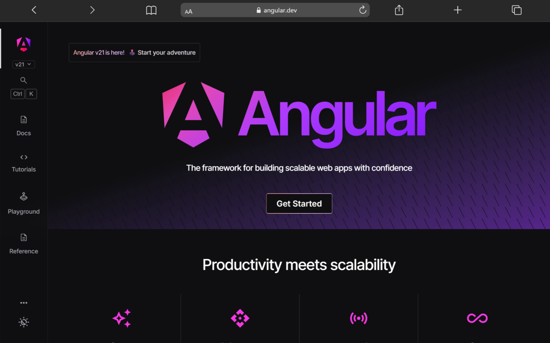 Landing Page Angular.js